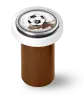 Artikelbild 1 des Artikels “qles Click-Stick Halter - Fanliebe - braun/weiß - Click Ball braun “