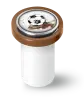 Artikelbild 1 des Artikels “qles Click-Stick Halter - Fanliebe - weiß/braun - Click Ball braun “