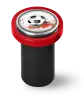 Artikelbild 1 des Artikels “qles Click-Stick Halter - Fanliebe - schwarz/rot - Click Ball rot “