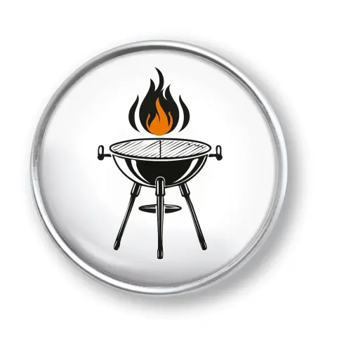 Artikelbild des Artikels “qles Click Grill mit Flamme orange “