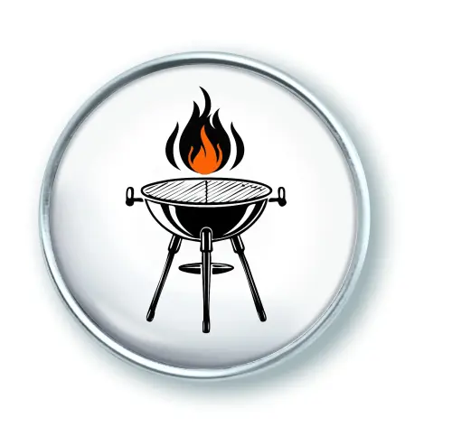Artikelbild des Artikels “qles Click Grill mit Flamme orange “