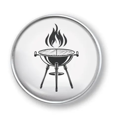 Artikelbild des Artikels “qles Click Grill mit Flamme s/w “