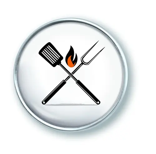 Artikelbild des Artikels “qles Click Grillbesteck Flamme orange “