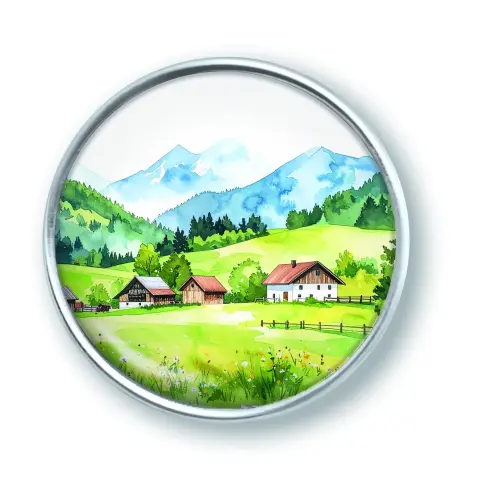 Artikelbild des Artikels “qles Click Berg Idylle grün “