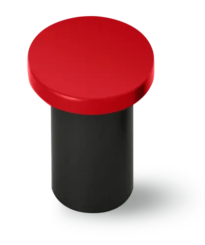 Artikelbild des Artikels “qles Stick - Fanliebe - schwarz/rot “