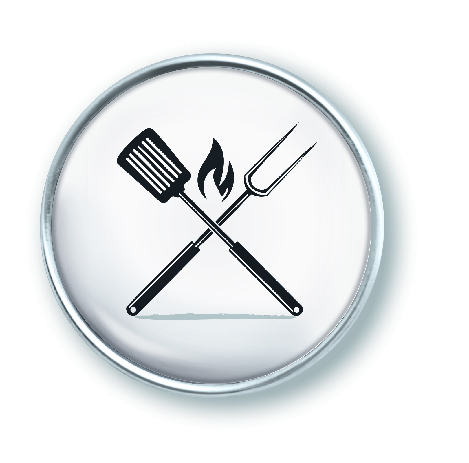 Artikelbild 1 des Artikels “qles Click Grillbesteck Flamme s/w “