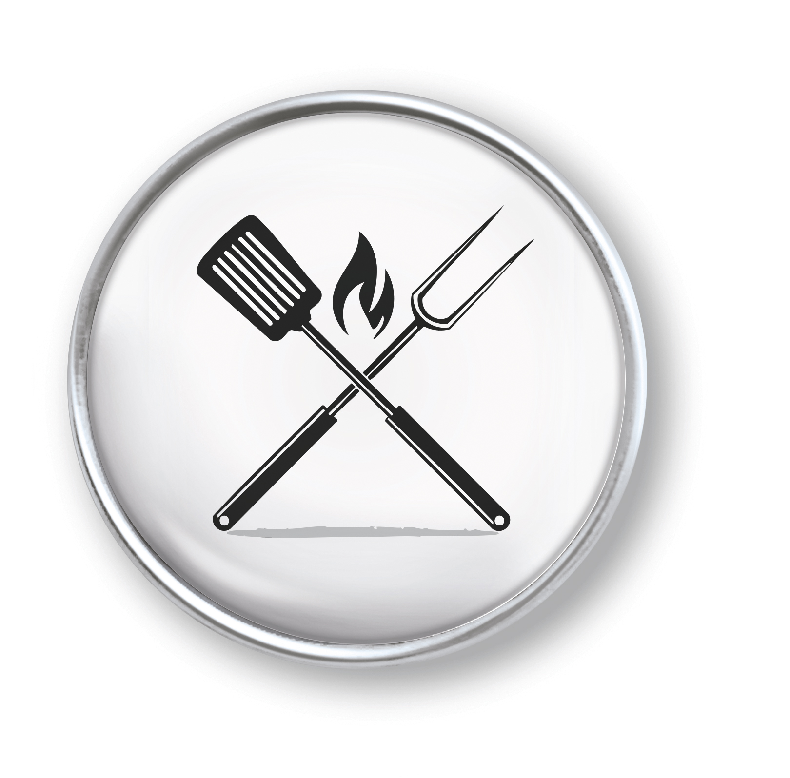 Artikelbild 1 des Artikels “qles Click Grillbesteck Flamme s/w “
