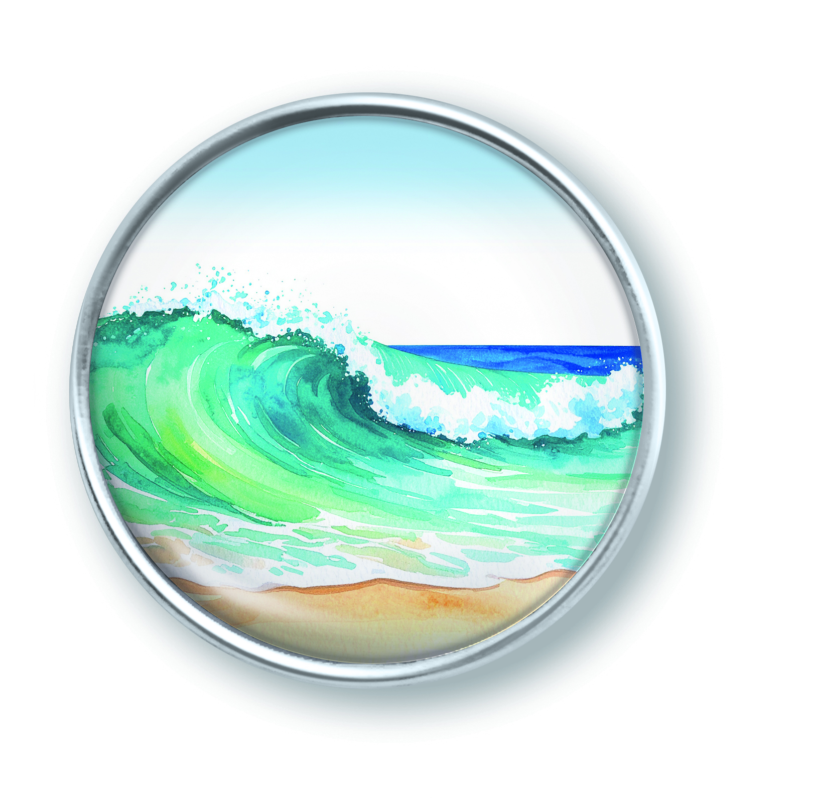 Artikelbild 1 des Artikels “qles Click Meeresbrise Strand/Welle farbig “