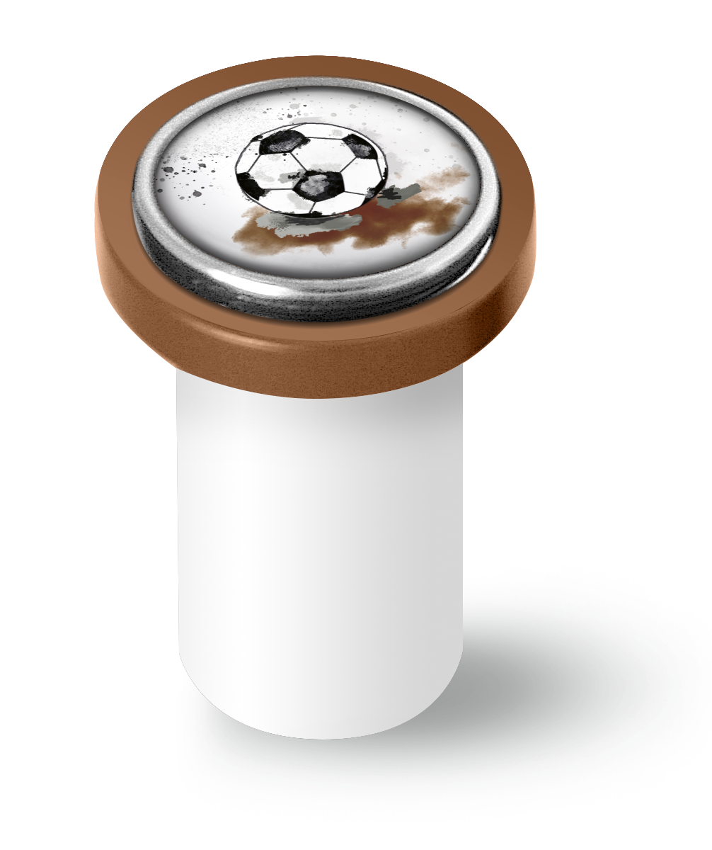 Artikelbild 1 des Artikels “qles Click-Stick Halter - Fanliebe - weiß/braun - Click Ball braun “