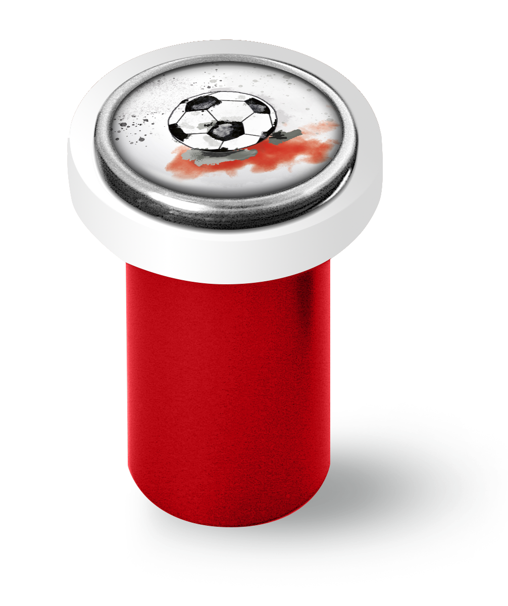 Artikelbild 1 des Artikels “qles Click-Stick Halter - Fanliebe - rot/weiß - Click Ball rot “