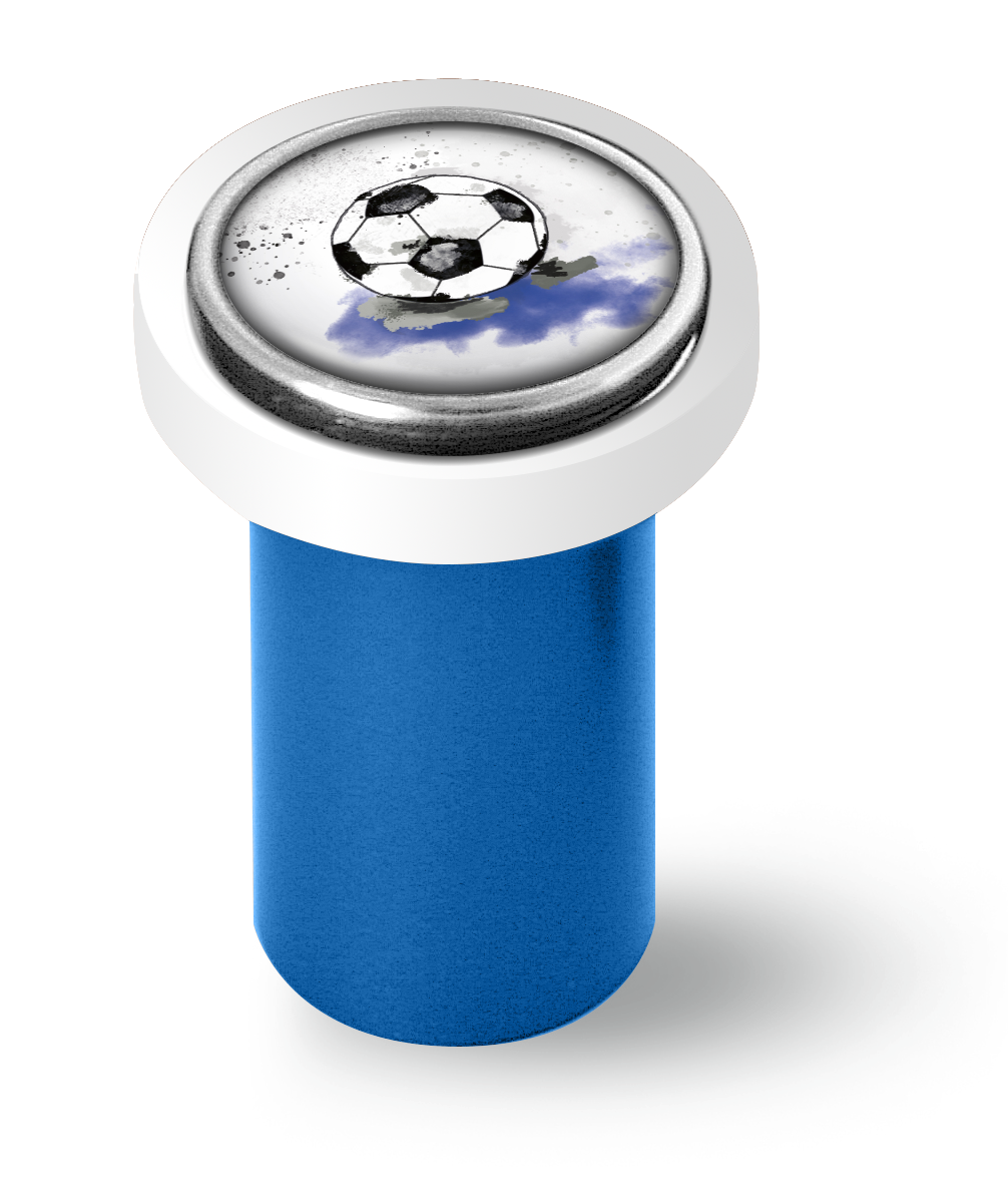 Artikelbild 1 des Artikels “qles Click-Stick Halter - Fanliebe - blau/weiß - Click Ball blau “