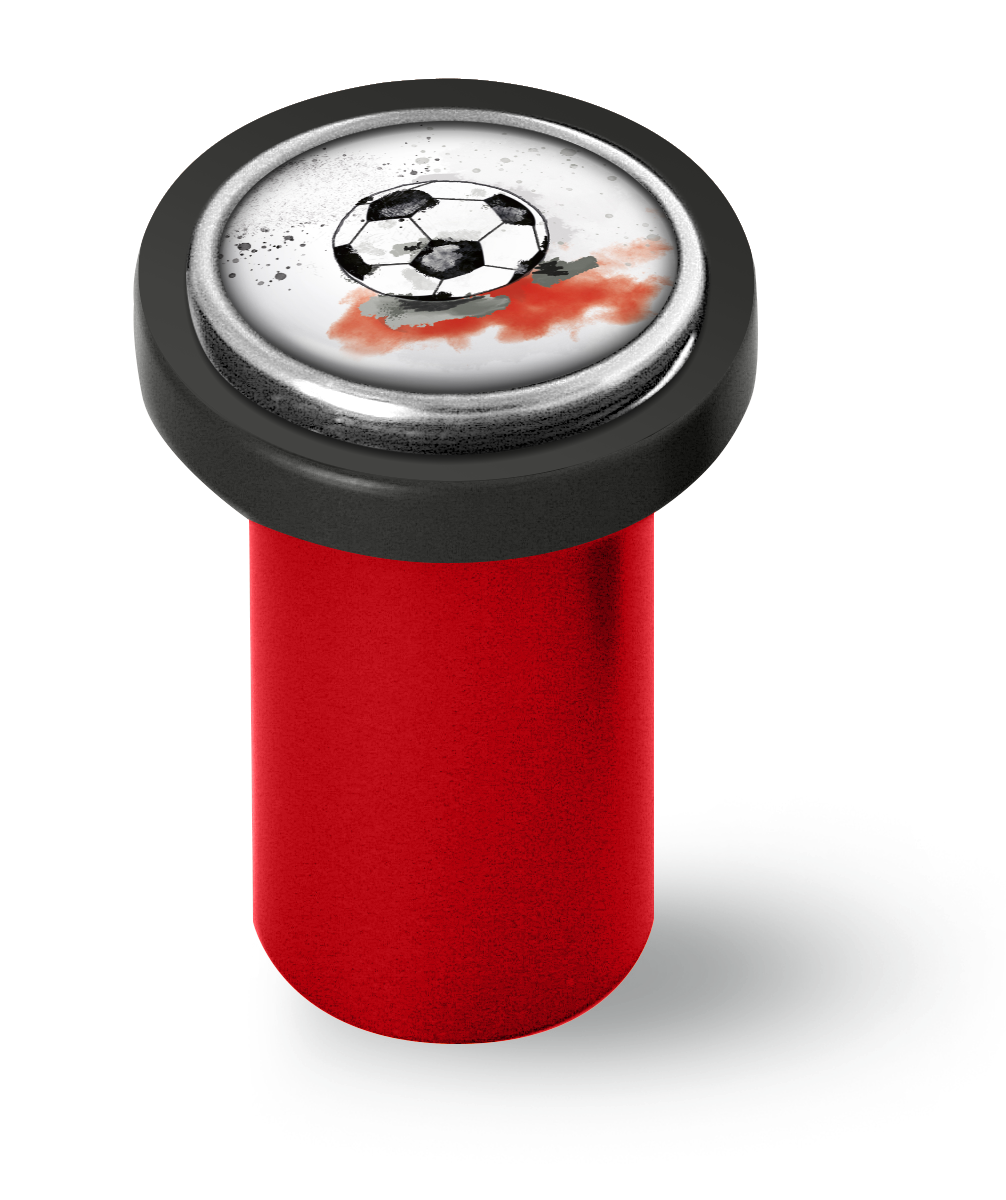 Artikelbild 1 des Artikels “qles Click-Stick Halter - Fanliebe - rot/schwarz - Click Ball rot “