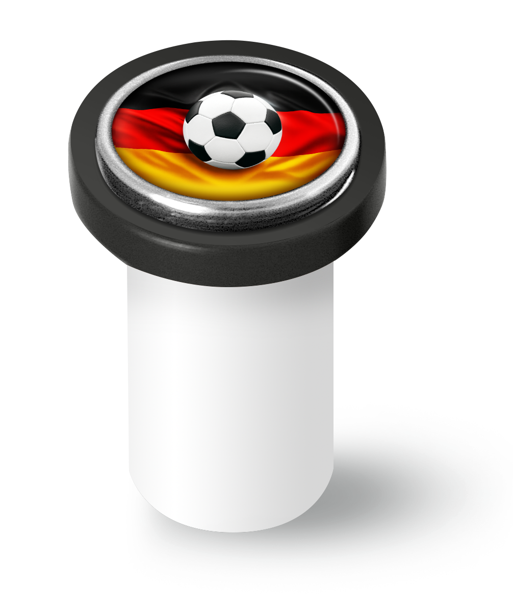 Artikelbild 1 des Artikels “qles Click-Stick Halter - Mein Land - schwarz/weiß - Click Ball / Flagge DE “